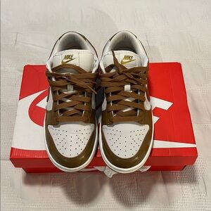 Nike White and Tan Sneakers